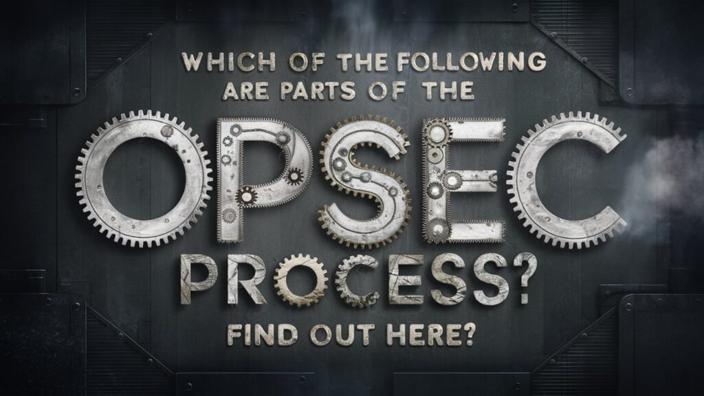 which of the following are parts of the opsec process