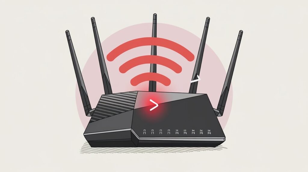 how to fix red light on wifi router